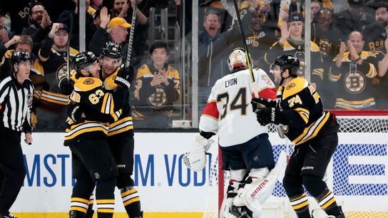 Zacha, top line step up without Bergeron in Bruins' Game 1 win over Panthers taken at TD Garden (Bruins)